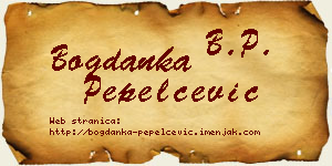 Bogdanka Pepelčević vizit kartica